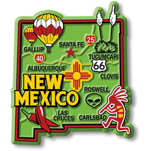 New Mexico Colorful State Magnet New Mexico Colorful State Magnet