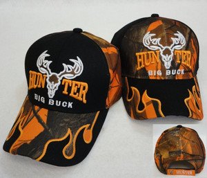 HUNTER/BIG BUCK Hat (Camo Flames on Bill) HUNTER/BIG BUCK Hat (Camo Flames on Bill)