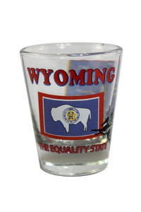 State Shot Glass Wyoming - WY State Shot Glass Wyoming - WY