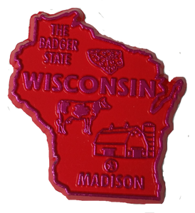 Magnet Wisconsin - WI  - 2D