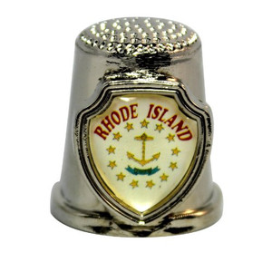 State Metal Thimble Rhode Island - RI State Metal Thimble Rhode Island - RI