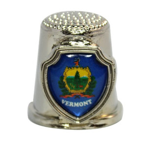 State Metal Thimble Vermont - VT State Metal Thimble Vermont - VT