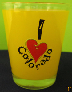 State Shot Glass I Love CO