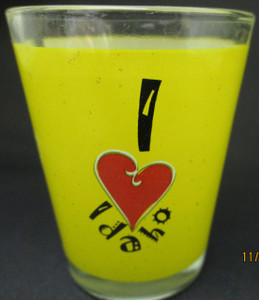 State Shot Glass I Love ID