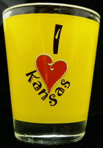 State Shot Glass I Love KS State Shot Glass I Love KS