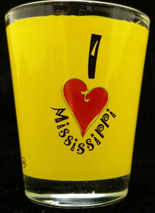 State Shot Glass I Love MS State Shot Glass I Love MS