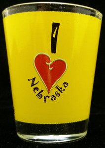 State Shot Glass I Love NE State Shot Glass I Love NE