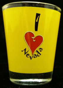 State Shot Glass I Love NV