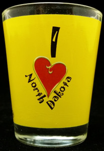 State Shot Glass I Love ND State Shot Glass I Love ND
