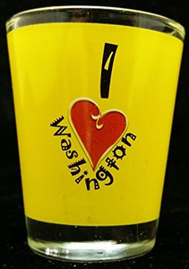 State Shot Glass I Love WY State Shot Glass I Love WY