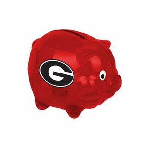 Georgia Bulldogs - Piggy Bank Plastic Red