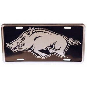 Arkansas Razorbacks Metal Car Plate Elite 12" x 6" Arkansas Razorbacks Metal Car Plate Elite 12" x 6"