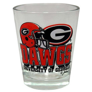 Georgia Bulldog Helmet - Shot Glass 2 oz Georgia Bulldog Helmet - Shot Glass 2 oz
