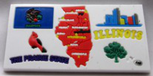 Magnet Illinois- IL - 3D