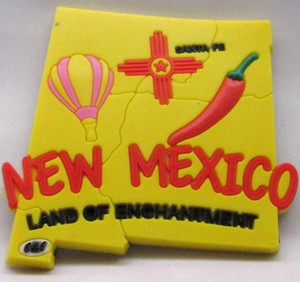 Magnet New Mexico - NM - 3D Magnet New Mexico - NM - 3D