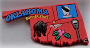 Magnet Oklahoma - OK - 3D
