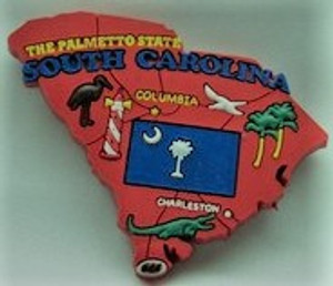Magnet South Carolina - SC - 3D