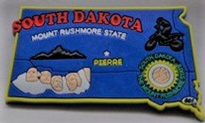 Magnet South Dakota - SD - 3D