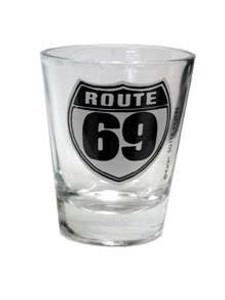 Shot glass "Route 69" 2 oz Shot glass "Route 69" 2 oz