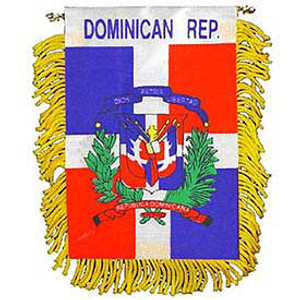 Mini Banners Country 'Dominican Rep' Size: 4" x 6"