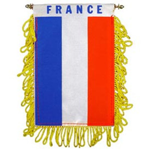 Mini Banners Country 'France' Size: 4" x 6" Mini Banners Country 'France' Size: 4" x 6"