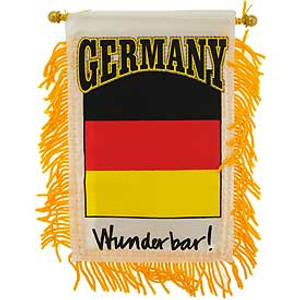 Mini Banners Country 'Germany' Size: 4" x 6"
