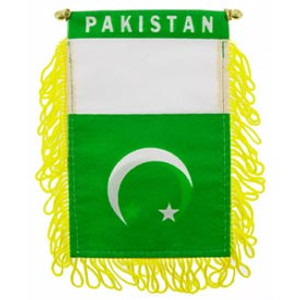 Mini Banners Country 'Pakistan' Size: 4" x 6" Mini Banners Country 'Pakistan' Size: 4" x 6"