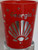 Georgia Silver Foil Shot Glass 2 oz Georgia Silver Foil Shot Glass 2 oz