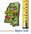 Mississippi Colorful State Magnet