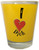 Funny Shot Glass "I love (Symbol) DICK" 2 oz