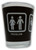 Funny Shot Glass "PROBLEM SOLVED (female kicking male)" 2 oz Funny Shot Glass "PROBLEM SOLVED (female kicking male)" 2 oz