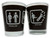 Funny Shot Glass "PROBLEM SOLVED (female kicking male)" 2 oz Funny Shot Glass "PROBLEM SOLVED (female kicking male)" 2 oz