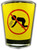 Funny Shot Glass "No Barfing Symbol" 2 oz