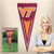 Virginia Tech - VT- Applique & Embroidered Pennant - Size: 34" X 14"
