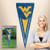West Virginia University - WV - Applique & Embroidered Pennant - Size: 34" X 14"