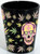 Black Shot glass "Skull Leaf" 2 oz