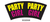 Black Shot glass "Party Girl" 2 oz