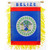 Mini Banners Country 'Belize' Size: 4" x 6"