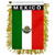 Mini Banners Country 'Mexico' Size: 4" x 6"