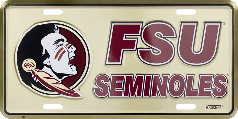 FLorida State University - FSU Car Metal Tag "FSU SEMINOLES"