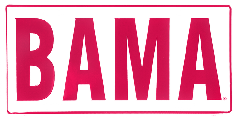 BAMA U-AL Crimson Tide License Plate 6"x12"