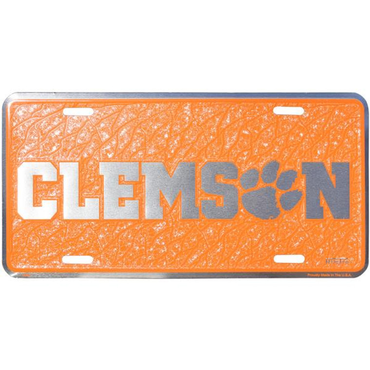 Clemson Tigers Mosaic License Plate 12" x 6"