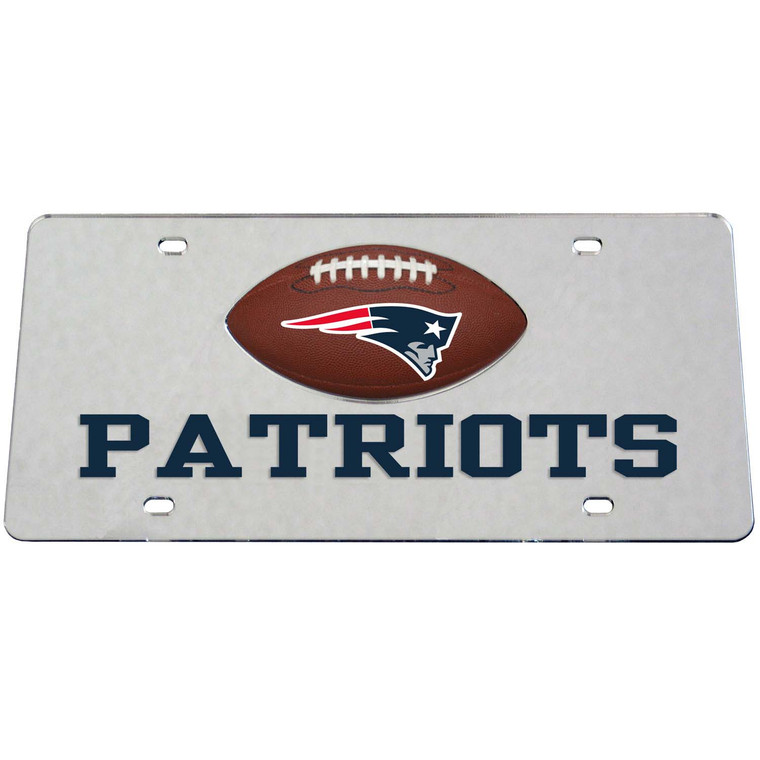 New England Patriots Mirrored Plate