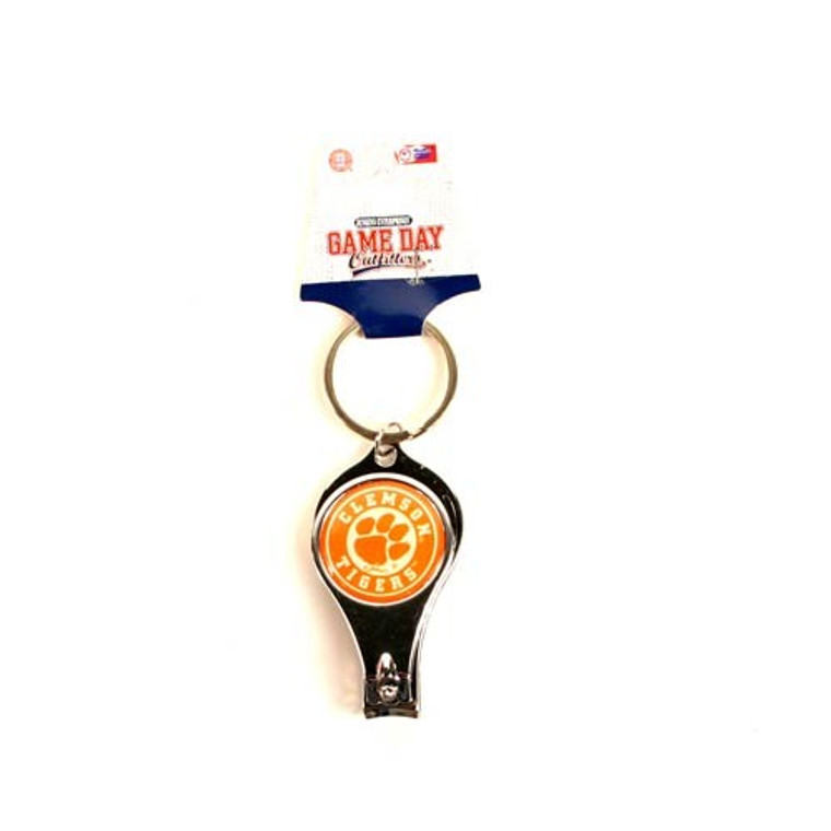 Clemson Tigers NCAA College football team Nail Clipper Keychain