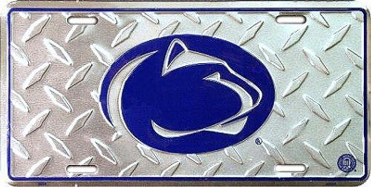 Penn State Nittany Lions Diamond Aluminum Car Plate 12" x 6"