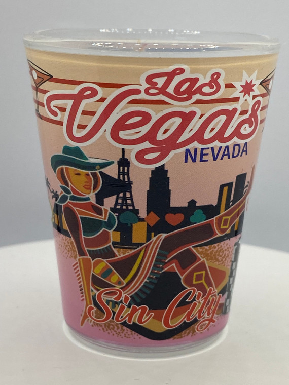 "Las Vegas" Nevada Shot Glass 2 oz