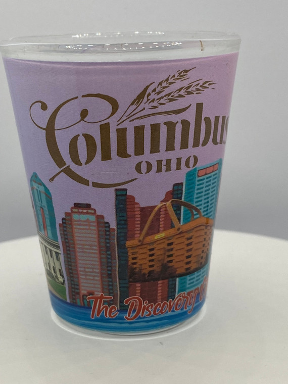 "Columbus" Ohio Shot Glass 2 oz