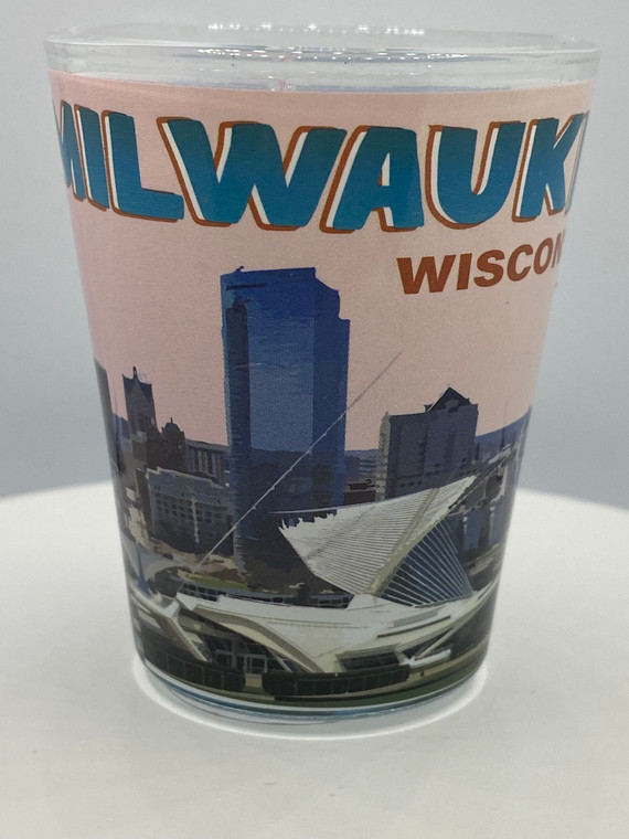 "Milwaukee" Wisconsin Shot Glass 2 oz