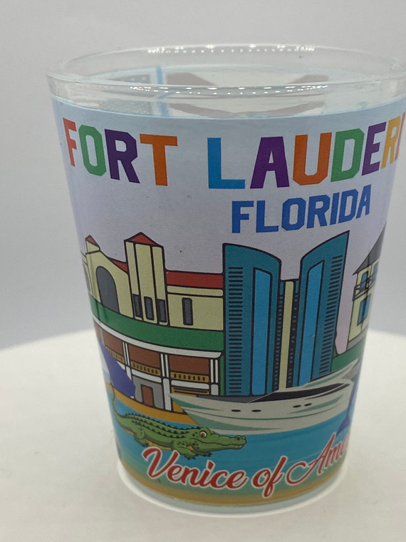 "Fort Lauderdale" Florida Shot Glass 2 oz