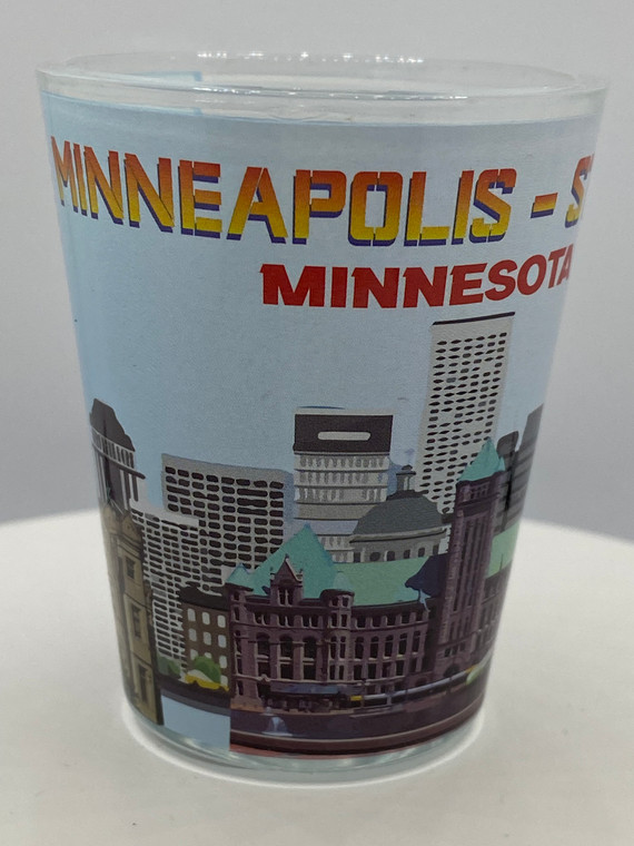 "Minneapolis-St. Paul" Minnesota Shot Glass 2 oz